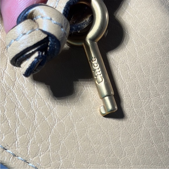 Chloe Paddington Long Flap Wallet Leather with Gold Lock & Key - Picture 8 of 12